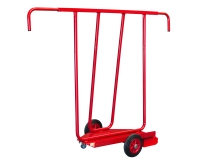 Chariot porte-panneaux 400 kg 700 x 380 mm poignée extensible roue caoutchouc