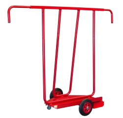 Chariot porte-panneaux 400 kg 700 x 380 mm poignée extensible roue caoutchouc