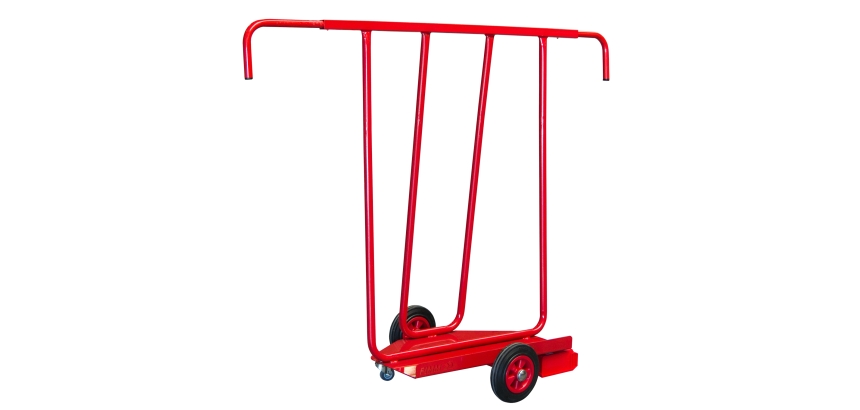 Chariot porte-panneaux 400 kg 700 x 380 mm poignée extensible roue caoutchouc