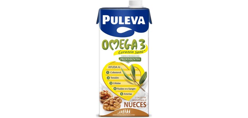 Leche Puleva Omega 3 Nueces Brik 1l -  Pack de 6