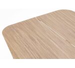 Table d'extérieur OUDON en aluminium plateau effet bois