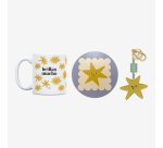 Kit Taza + Posavasos + Llavero "Brillas Mucho"
