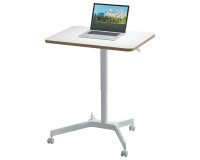 Bureau Leitz assis-debout ergonomique compact, Leitz Ergo, Blanc