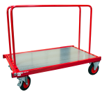 Chariot porte-panneaux bois/acier 500 kg 1380 x 800 mm roue caoutchouc