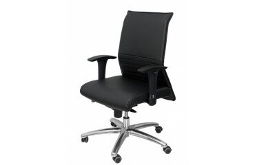 Sillón Albacete confidente piel negro hasta 160 kg