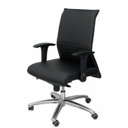 Sillón Albacete confidente piel negro hasta 160 kg