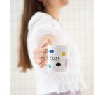 Taza "Profe, dejas huella"
