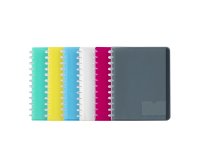 Protège-documents Geode 20 pochettes - 40 vues - A4 - polypropylène - PROPYGLASS VIQUEL - Coloris assortis