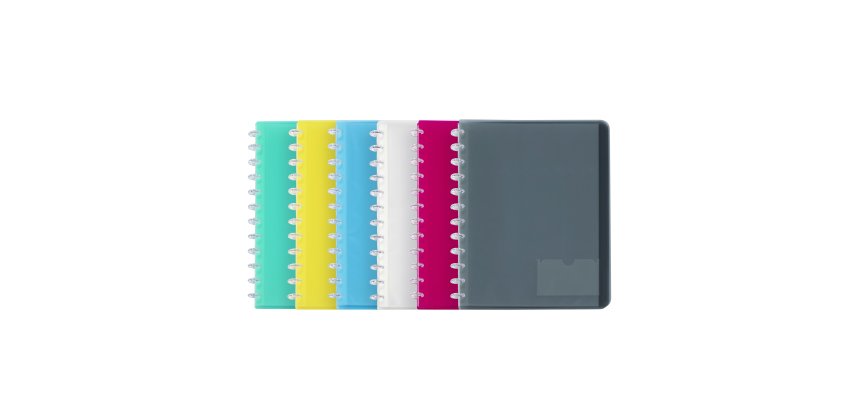 Protège-documents Geode 20 pochettes - 40 vues - A4 - polypropylène - PROPYGLASS VIQUEL - Coloris assortis