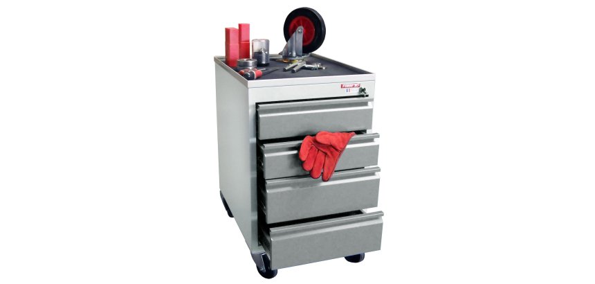 Caisson mobile 4 tiroirs 250 kg roue TPE