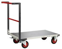 Chariot fixe plateau tôle 400 kg 850 x 500 m roue caoutchouc