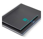 Notebook The Original, Couverture souple, A5, quadrillage 5x5 mm, 80 feuilles de 1 couleur, Miquelrius, Turquoise.
