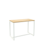 Table haute Easydesk H 110 x P 75 cm piètement métal blanc