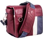 SMILE - Bolsa para fotografía Messenger Urban Nomad Earth tamaño S Granate