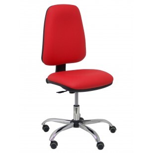 Silla Socovos similpiel blanco - Rojo