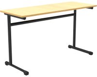 Table école Fabiano biplace L 130cm - Taille T5 pour primaire (P3/P4)