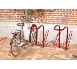 Range 2 vélos pour antivol U : roue avant et cadre