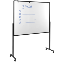 Tableau multi-usages XL PREMIUM - Tableau blanc / Feutrine bleu - Legamaster