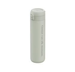 BergHOFF Thermosfles Sage 0,70L - Met persoonlijke tekst - Geniet van elk moment.