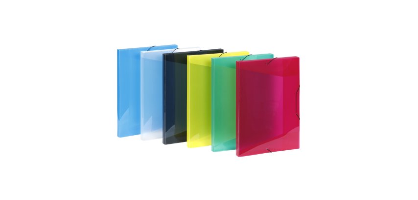 Boîte de classement plastique Viquel Coolbox A3 dos 3 cm couleurs assorties