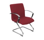 Caudete confidente patín tapizado - Granate