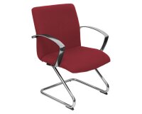 Silla Caudete confidente patín tapizado