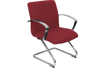 Caudete confidente patín tapizado - Granate