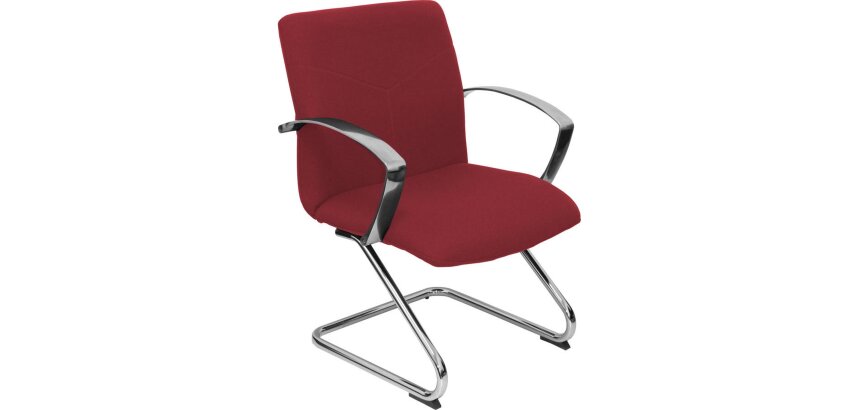 Caudete confidente patín tapizado - Granate