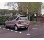 Barrière de parking double bras pour 2 places de parking