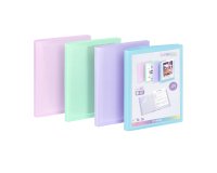 Protège-documents personnalisable 60 pochettes - 120 vues - A4 - polypropylène RAINBOW PASTEL VIQUEL- Coloris assortis