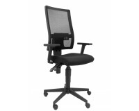 Silla Povedilla respaldo malla negro asiento bali azul