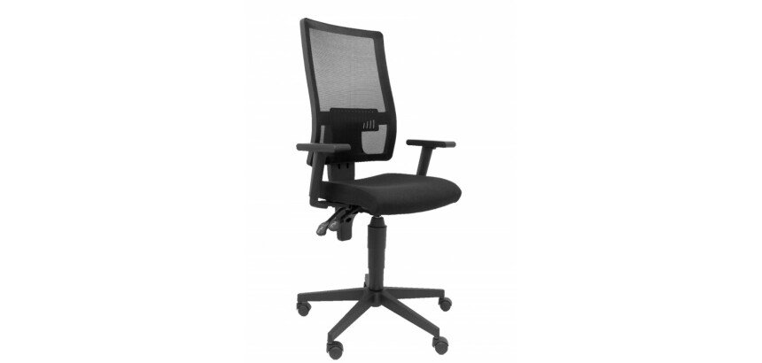 Silla Povedilla respaldo malla negro asiento bali azul