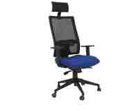 Office chair Horna with headrest - Blue