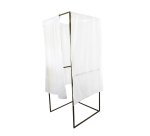 Isoloir 80x80 avec rideau ignifuge