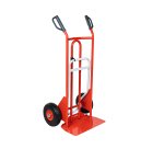 Diable pliant 250 kg bavette mixte poignées à garde roue increvable