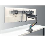 Brazo para dos monitores SmartFit™ con barra transversal y asa