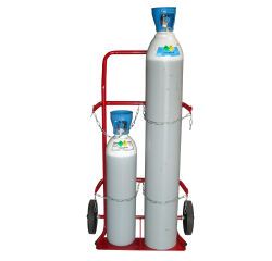 Diable porte-bouteilles acier 200 kg bavette fixe profondeur 160 mm roue caoutchouc
