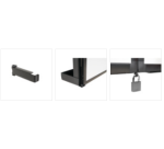 Bastidor para pantalla táctil  con 4 superficies de escritura esmaltadas magnéticas blancas retráctiles