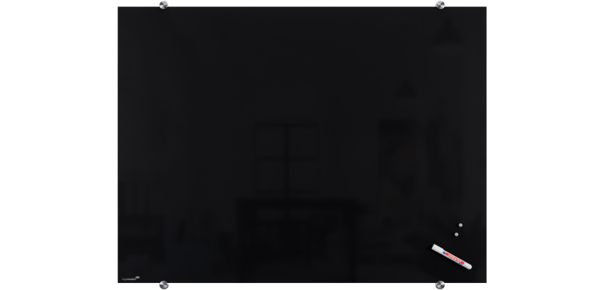Legamaster tableau en verre 90x120cm noir