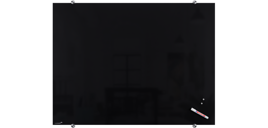 Legamaster tableau en verre 90x120cm noir