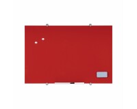 Pizarra vidrio magnetica roja 600X450