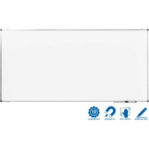 Tableau blanc laqué PREMIUM 100x200cm - Legamaster
