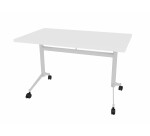 Foldable table POLLY L.120 x D.70 cm White Top