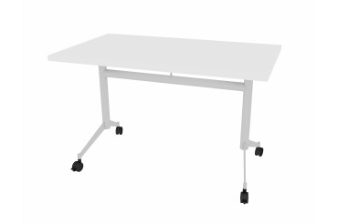 Table rabattable POLLY L.120 x P.70 cm Plateau Blanc