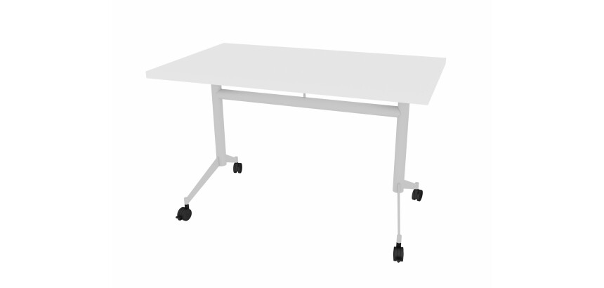 Foldable table POLLY L.120 x D.70 cm White Top