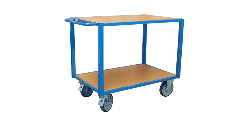 Servante établi, 2 plateaux bois médium, 1060 x 680 mm, 500 kg