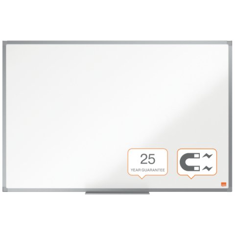 Pizarra NOBO Essence acero vitrificado 900X600mm, blanco