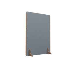 Cloison acoustique Emmie Flexmute en PET - sur pieds en bois massif  L 120 x H 170 cm