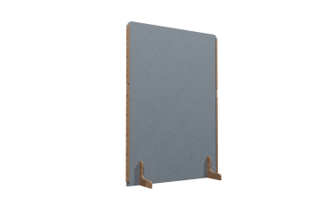 Cloison acoustique Emmie Flexmute en PET - sur pieds en bois massif  L 120 x H 170 cm