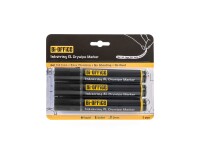 InkstringXL Pack 3 Rotuladores para Pizarra Blanca de Tinta Gel con Punta de 3mm – negro